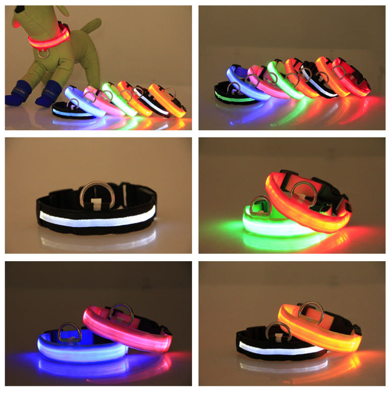 VOREL NightSafe LED Dog Collar