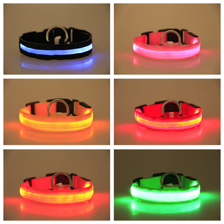 VOREL NightSafe LED Dog Collar